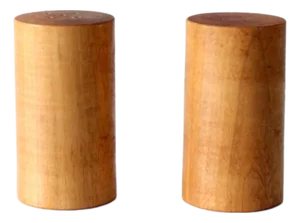 Vintage Wooden Salt and Pepper Shakers