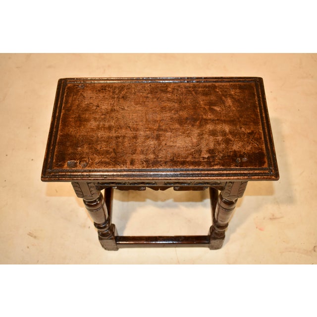17th Century Oak Joint Stool From England For Sale - Image 11 of 15
