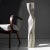 White Stone Tall Floor Vase - Column Series in Bio Concrete For Sale - Image 11 of 14