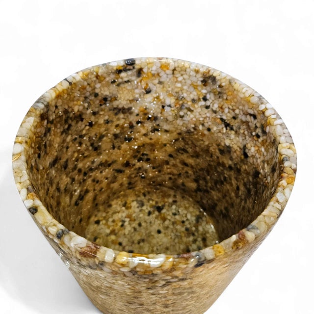 Mid-Century Modern Rare Vintage Pebble Resin Umbrella Stand – Vintage For Sale - Image 3 of 12