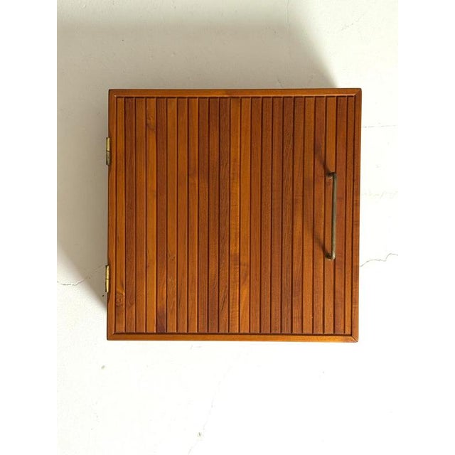 Trip Trap Wall Cabinet in Teak For Sale - Image 3 of 6