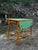 1940s Vintage 1930's / 40's Mint Green Enamel Top Farmhouse Kitchen Table For Sale - Image 5 of 8