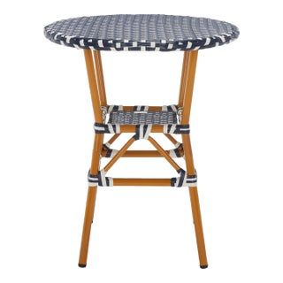 California Bistro Table - Navy/White For Sale