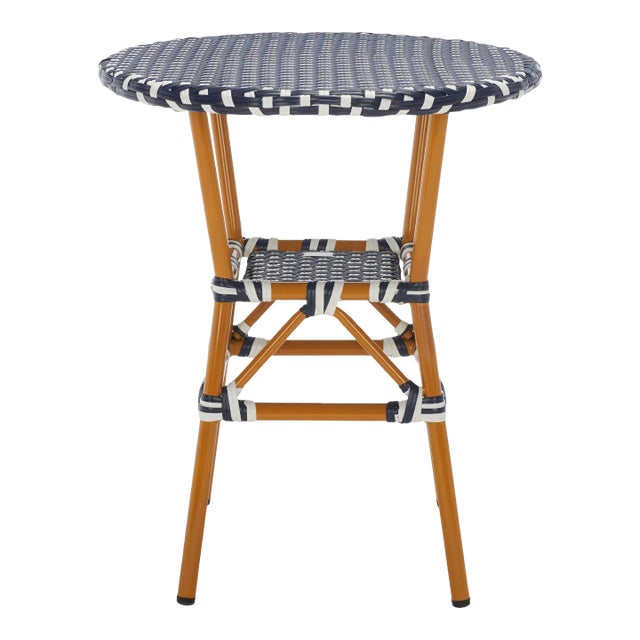 California Bistro Table - Navy/White For Sale