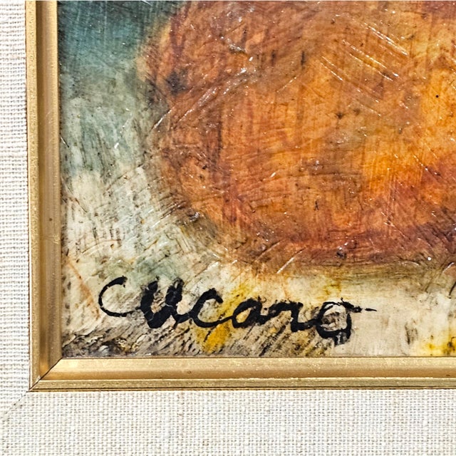 Pasquale "Pasqual" Cucaro Signed Oil on Board, California Modernist Still Life For Sale - Image 11 of 14