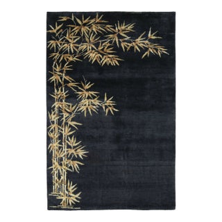 Contemporary Chinese Deco Style Bamboo Wool Rug by Rug & Kilim For Sale