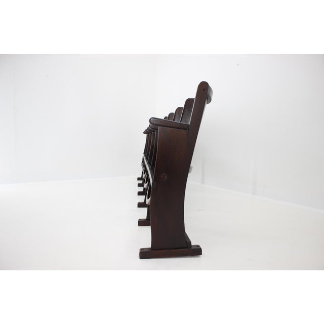 Cinema Bench attributed to Ton, Czechoslovakia, 1960s For Sale - Image 6 of 18