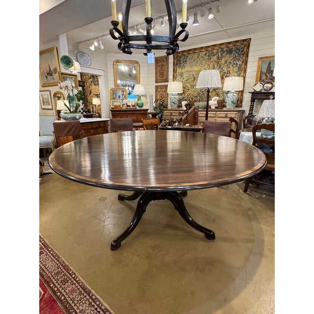 This is a beautiful custom made dining table from England! The wood has lovely natural designs and is a gorgeous rich...
