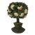 Vintage Fruit Apple Tree Painted French Cast Iron Doorstop For Sale