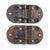 Vintage ice box cabinet hinges made of brass with a brass finish. The original mounting screws are not available. Good...