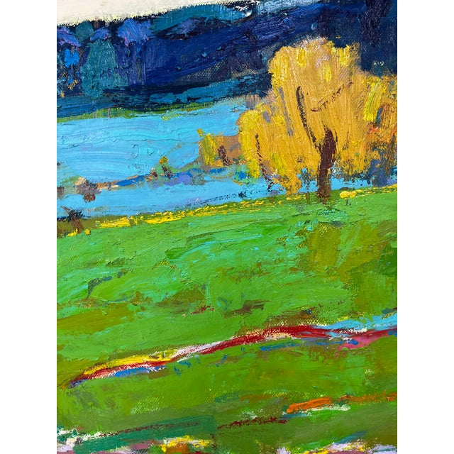 Impressionistic Landscape Original Oil Painting For Sale - Image 9 of 12