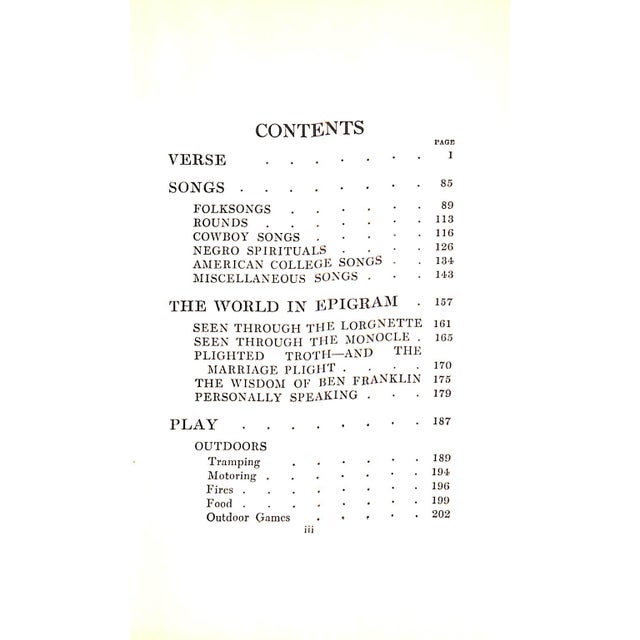 "The Book of Diversion" 1925 Adams, Franklin P., Taylor, Deems, Bechdolt, Jack [Compiled By] For Sale - Image 4 of 6