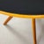 Italian Round Table with Black Glass Top, 1950s For Sale - Image 4 of 7