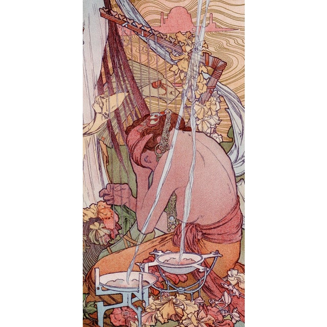 Alphonse Mucha, Incantation (aka Salammbô), Nude, 1897, Lithograph on Paper For Sale - Image 4 of 11