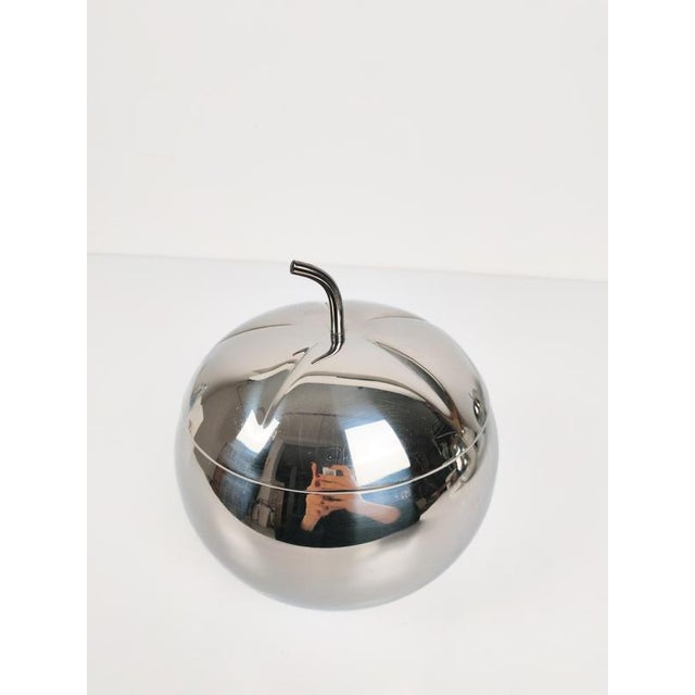 Pop Stainless Steel Apple Box Ice Bucket in the style of Sottsass, Italy, 1970s For Sale - Image 18 of 18