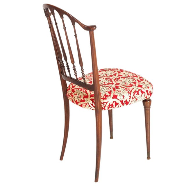 Antique Chiavarina Chair in Lacquered Walnut, 1890s For Sale - Image 4 of 9