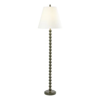 Callie 66" Green/Gold Ball Floor Lamp For Sale