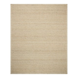 Amber Lewis x Loloi Bowie Natural / Oatmeal 18" x 18" Sample For Sale