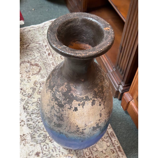 Modern Abstract Ombre Ceramic Vase, Medium For Sale - Image 3 of 12