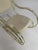 Beige Italian Rocking Chair in Brass and Beige Skaï, 1950s For Sale - Image 8 of 13