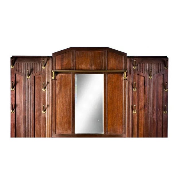 Art Deco Cloakroom Sofa in Mahogany For Sale - Image 3 of 6