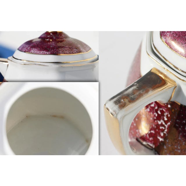 1930s Vista Alegre, Portugal Porcelain Tea Pot Depicting Angelica Kauffmann Paintings For Sale - Image 12 of 13