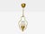 Mid-Century Modern Swedish Modern, Pendant Light, Brass, Frosted Glass, Sweden, 1940s For Sale - Image 3 of 10