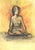 Mino Maccari, Nude, Mid-20th Century, Charcoal and Watercolor For Sale