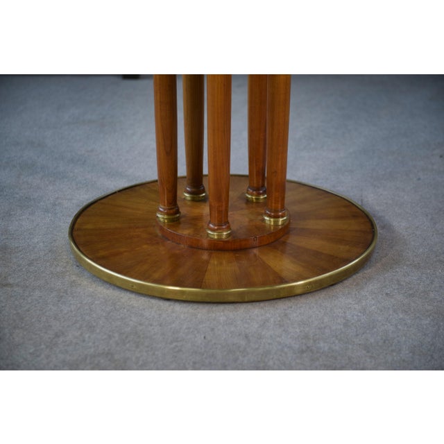 Art Deco Octagonal Elm Burl Table, 1940s For Sale - Image 6 of 12