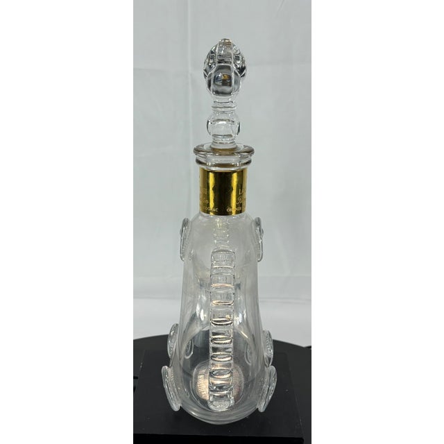 Baccarat Late 20th Century Baccarat Crystal Remy Martin Louis XIII Grande Champagne Cognac Baccarat Decanter With Stopper & Gold Plated Label For Sale - Image 4 of 12