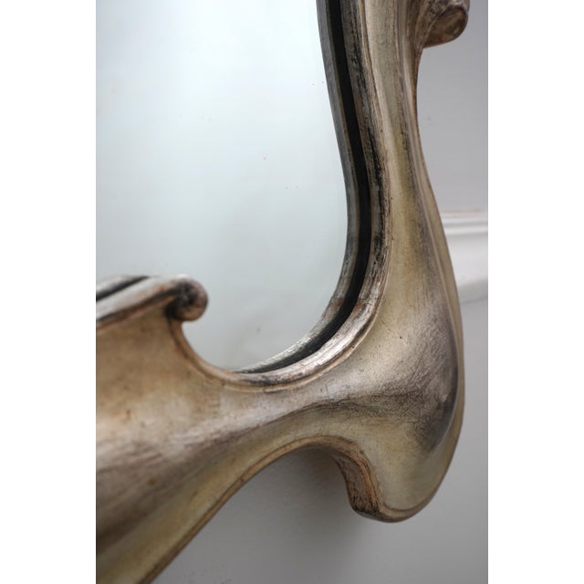 Art Nouveau Friedman Brothers Vintage Art Nouveau Silver Mirror For Sale - Image 3 of 9