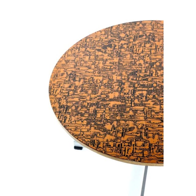 Round Dining Table with Copper Top from Driebergen, 1970s For Sale - Image 9 of 16