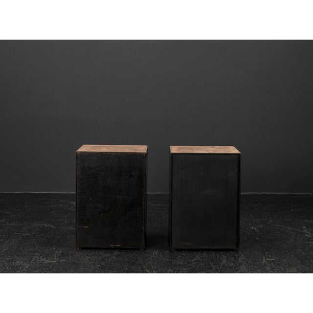 Brutalist Patinated Wood Cube Coffee Tables, 1960s, Set of 2 For Sale - Image 11 of 18