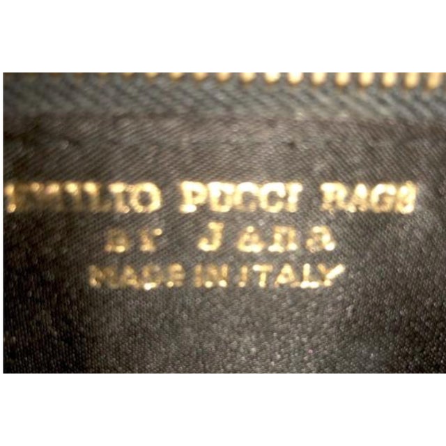 Emilio Pucci 1960s Vintage Emilio Pucci Silk and Leather Purse For Sale - Image 4 of 6