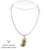 Diamond Freshwater Pearl Necklace Baroque 14k Gold Italy Certified For Sale - Image 4 of 7