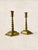Antique English Edwardian Brass Hexagonal Candlestick Holders For Sale - Image 4 of 18
