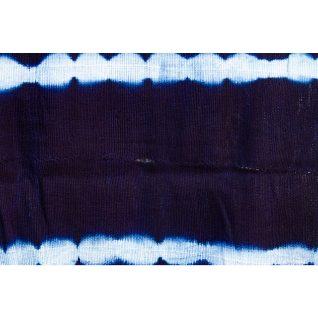 Textile Tuareg Dark Blue Mud Cloth For Sale - Image 7 of 8