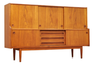 Mid Century Hutch Credenza Attributed to Johannes Andersen
