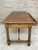 Brown 19th-Century French Hand Carved Oak Desk with Iron Stretcher & Solomonic Legs For Sale - Image 8 of 18