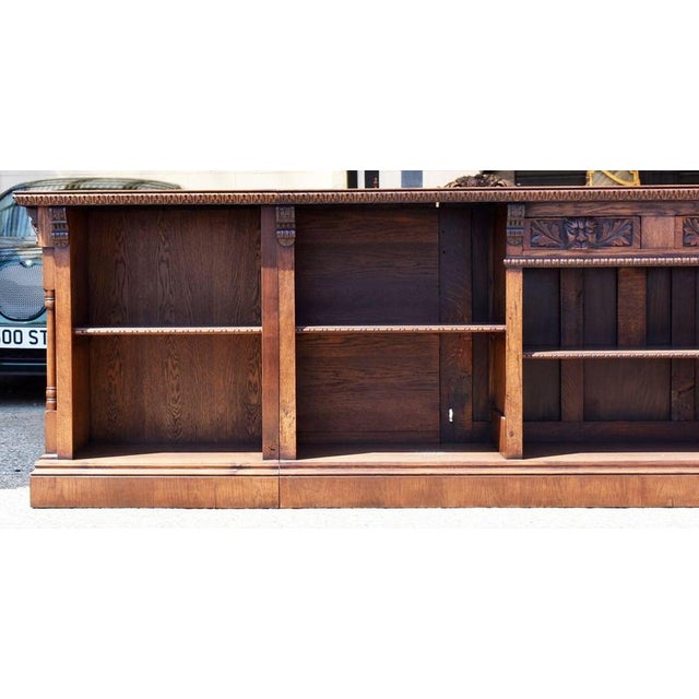 Victorian Carved Oak Front and Back Bar, 1980 For Sale - Image 14 of 18