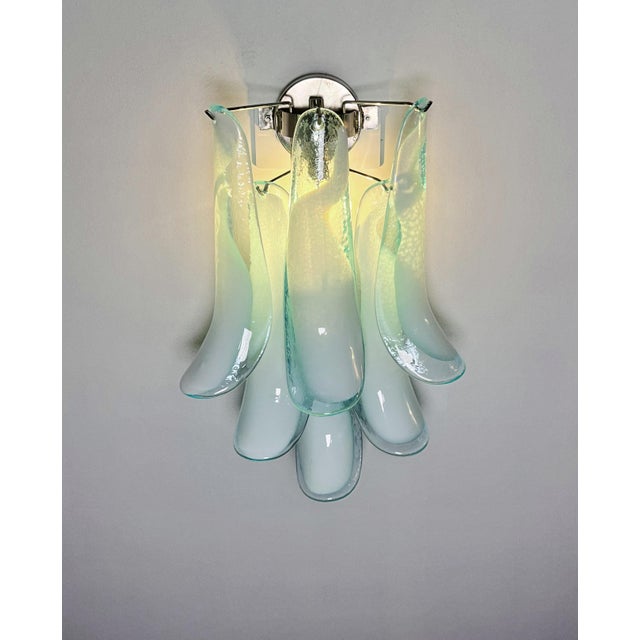 Vintage Italian Murano Wall Lights in the style of Mazzega, 1990, Set of 2 For Sale - Image 12 of 18