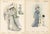 Set of two original antique fashion plates from Chic Parisien, published by Atelier Bachwitz. Fine early 20th-century...