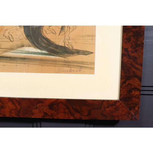 Claude Weisbuch, Surrealist Scene, 1972, Lithograph, Framed For Sale - Image 9 of 17