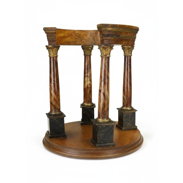 French Artist, Grand Tour Architectural Model, 1880, Faux Marble For Sale - Image 17 of 17