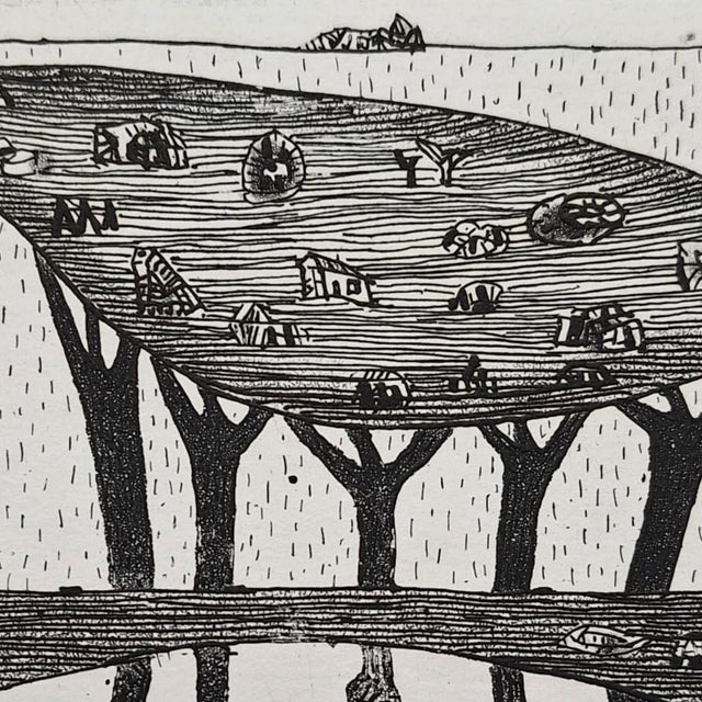 Jerzy Dmitruk, Childhood Sky (Trees of Revelation), 2011, Etching For Sale - Image 4 of 7