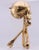 Metal Desk Clock French Ormolu Gilt Bronze Verge Fusee Memento Mori Skull Bones For Sale - Image 7 of 17