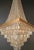 Antique Art Deco Crystal Chandeliers Brass Tiered Chandelier Restored - Set of 3 For Sale - Image 4 of 9