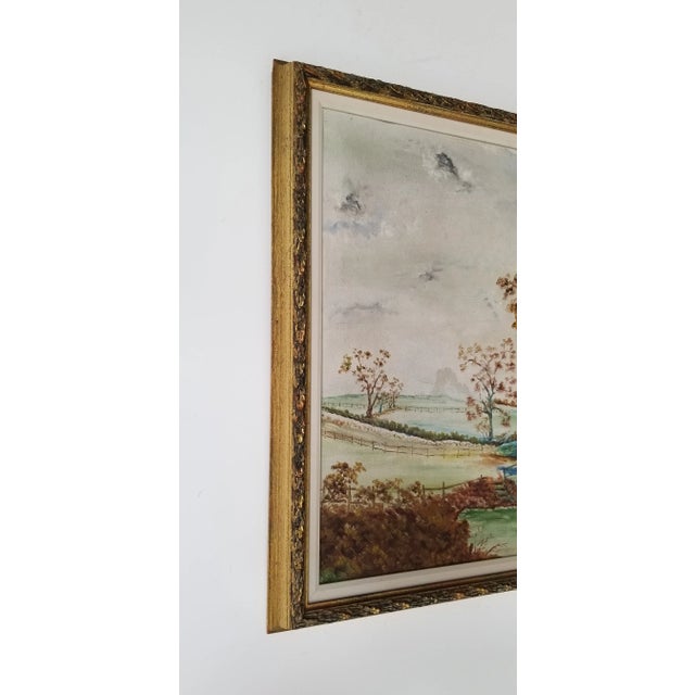 1907 "Over the Hills and Far Away" Landscape Oil Painting by H. J Petersen, Framed For Sale - Image 10 of 13