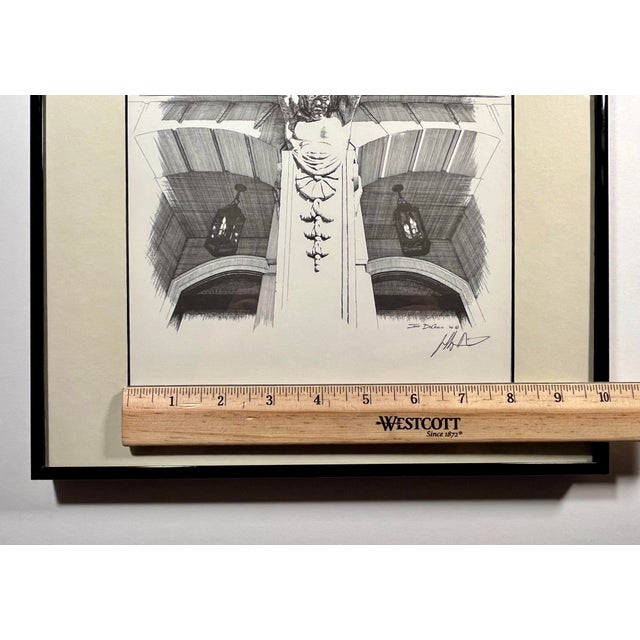 2000 - 2009 2002 Intaglio Print Country Club Manor Column by California Artist Jeff DiCicco, Signed For Sale - Image 5 of 7