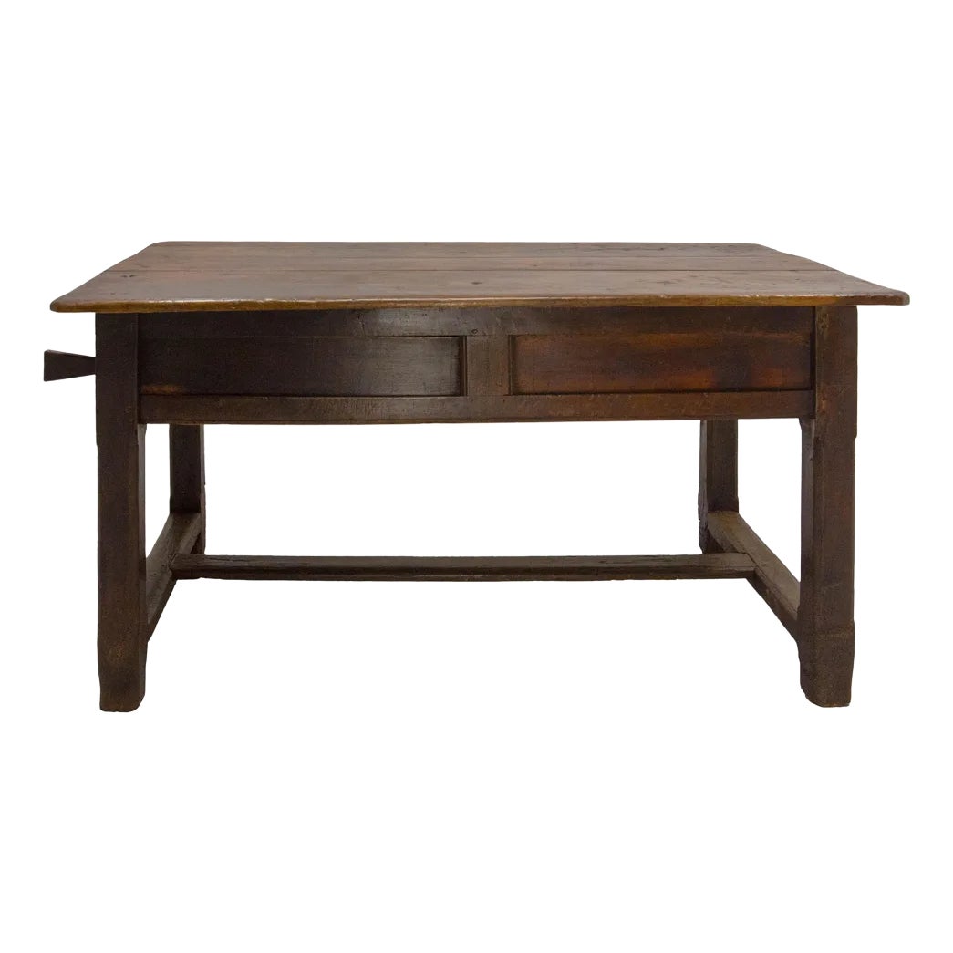 French Provincial Dining Table in Oak and Beech, 18th Century | Chairish
